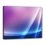 Purple Blue Wave Canvas 20  x 16  (Stretched)