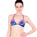 Purple Blue Wave Bikini Top