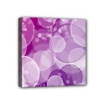 Purple Bubble Art Mini Canvas 4  x 4  (Stretched)