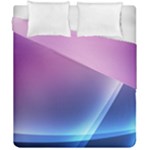 Purple Blue Wave Duvet Cover Double Side (California King Size)