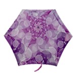 Purple Bubble Art Mini Folding Umbrella