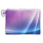 Purple Blue Wave Canvas Cosmetic Bag (XL)