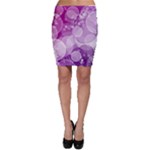 Purple Bubble Art Bodycon Skirt