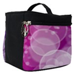 Purple Bubble Art Make Up Travel Bag (Small)
