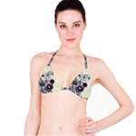 Purple Flower Art Bikini Top