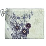 Purple Flower Art Canvas Cosmetic Bag (XXL)