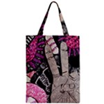 Peace Hand Art Zipper Classic Tote Bag