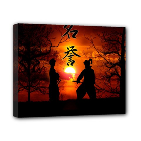 Ninja Sunset Canvas 10  x 8  (Stretched) from UrbanLoad.com