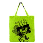 Music Is Life Grocery Tote Bag