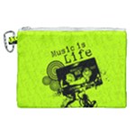 Music Is Life Canvas Cosmetic Bag (XL)