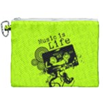 Music Is Life Canvas Cosmetic Bag (XXL)