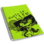Music Is Life 5.5  x 8.5  Notebook
