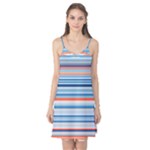 Blue And Coral Stripe 2 Camis Nightgown