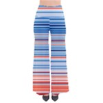 Blue And Coral Stripe 2 So Vintage Palazzo Pants