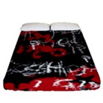 Emo Graffiti Fitted Sheet (Queen Size)