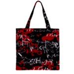 Emo Graffiti Zipper Grocery Tote Bag