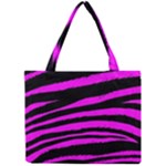 Pink Zebra Mini Tote Bag