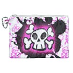 Cartoon Skull Canvas Cosmetic Bag (XL)