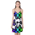 Checker Rainbow Skull Camis Nightgown 