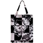 Grunge Skull Zipper Classic Tote Bag