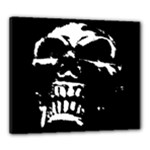 Morbid Skull Canvas 24  x 20  (Stretched)