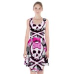 Pink Skull Scene Girl Racerback Midi Dress