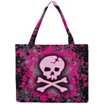 Pink Skull Star Splatter Mini Tote Bag