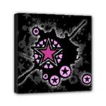 Pink Star Explosion Mini Canvas 6  x 6  (Stretched)