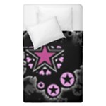Pink Star Explosion Duvet Cover Double Side (Single Size)