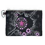 Pink Star Explosion Canvas Cosmetic Bag (XL)