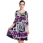 Punk Princess Quarter Sleeve Waist Band Dress