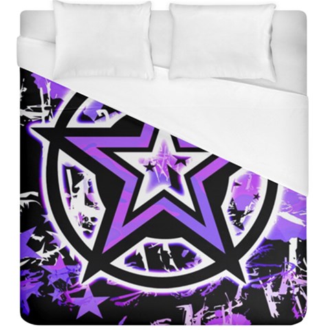 Purple Star Duvet Cover (King Size) from UrbanLoad.com
