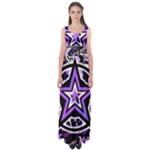 Purple Star Empire Waist Maxi Dress