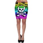 Rainbow Skull Bodycon Skirt