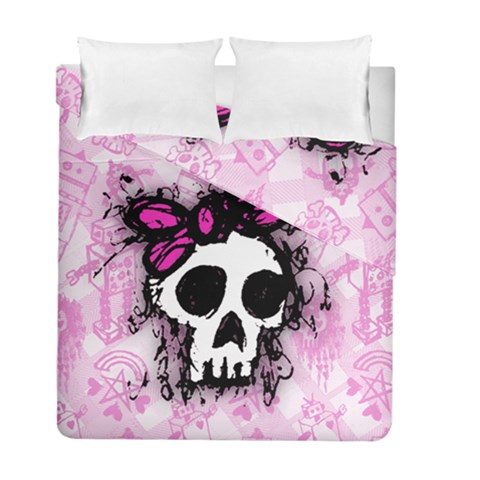 Sketched Skull Princess Duvet Cover Double Side (Full/ Double Size) from UrbanLoad.com
