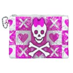 Skull Princess Canvas Cosmetic Bag (XL)