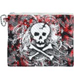 Skull Splatter Canvas Cosmetic Bag (XXXL)
