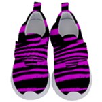 Pink Zebra Kids  Velcro No Lace Shoes