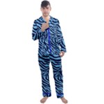 Zebra 3 Men s Long Sleeve Satin Pyjamas Set