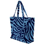 Zebra 3 Zip Up Canvas Bag