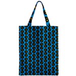 0059 Comic Head Bothered Smiley Pattern Zipper Classic Tote Bag