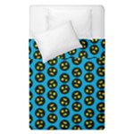 0059 Comic Head Bothered Smiley Pattern Duvet Cover Double Side (Single Size)