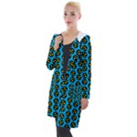 0059 Comic Head Bothered Smiley Pattern Hooded Pocket Cardigan