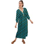 0059 Comic Head Bothered Smiley Pattern Grecian Style  Maxi Dress