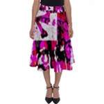Pink Checker Graffiti  Perfect Length Midi Skirt