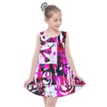 Pink Checker Graffiti  Kids  Summer Dress