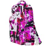 Pink Checker Graffiti  Double Compartment Backpack