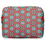 Hexagons and stars pattern                                                                Make Up Pouch (Large)