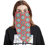 Hexagons and stars pattern                                                           Face Covering Bandana (Triangle)