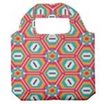 Hexagons and stars pattern                                      Premium Foldable Grocery Recycle Bag